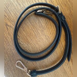 Michael Kors Black Leather Strap with Gold Hardware